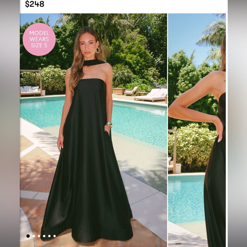 Show Me Your MuMu Tinsley Tube Black Dress
